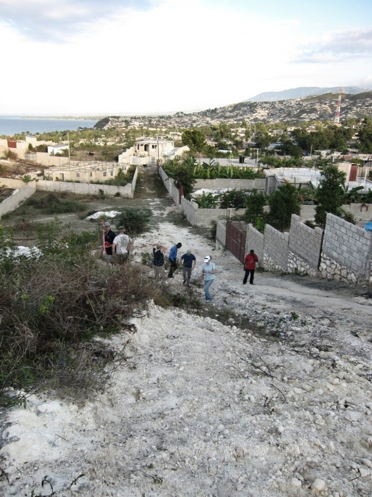 Part of the site...including one of the "roads"