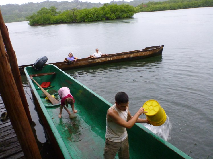 Jess and I enjoying our view of them working ;-) 