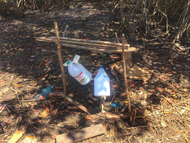 Two Tippy Taps that look like they were built by some of the smaller kids - so cute!